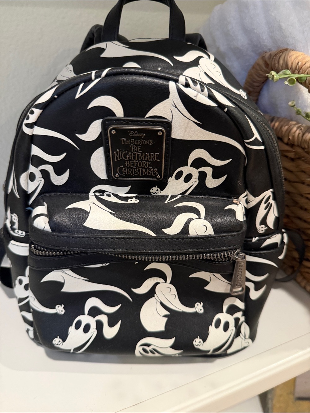 Disney The Nightmare Before Christmas Black & White Mini Backpack